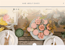 Tablet Screenshot of madaboutcakes.com.au